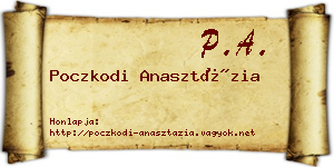 Poczkodi Anasztázia névjegykártya